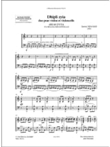Dhipli Zyia - XENAKIS - Partition - Duos